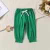 Giyim Setleri Bebek Toddler St Patrick S Gün Kıyafetleri Uzun Kollu Gömlek Mektubu Baskı Sweatshirt Pantolon Bahar Giysileri Seti