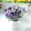 Dekorativa blommor Fashion 10 huvuden Artificial Lavender Flower Silk Romantic for Birthday Party Festival Wedding Home Decoration