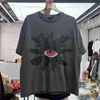 T-shirts masculinos Creative Divery Eye Fomba de espuma impressa Camiseta curta Man H240513