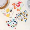 P19i Bibs Burp Doeken 1 Baby slabbetje Kleding Pasgeboren Food Drool Bandana Speeksel Cartoon Soft Safety Accessory D240513