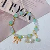 Bracelets de liaison conception de conception Sweet Rose Lily Flower Breded Bracelet Fomen Fashion Fashion Coup de bijoux esthétique Pild