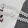 Gürtel elegante Frauen Perlen Taille handgefertigtes Brautperlen Perlen Elastic Wedding Accessoires