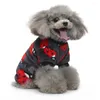 Appareils pour chiens Pyjama Pyjamas Vêtements d'animaux de compagnie pour animaux de compagnie Carton Cuit à sauts chauds pour petits chiens Cat Yorkie Chihuahua Pomeranian SleepSuit