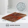 Carpets Gold et Rust Entrance Porte Porte de salle de bain Copper Copper Abstract Metal Verser Paint Anti-Slip Bedroom Kitchen Foot