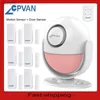 Sistemi di allarme Sensore di movimento PIR CPVAN con rilevatore di allarme a infrarossi telecomando Sensore portiera del sensore di sicurezza per la sicurezza del sensore rilevatore di movimento WX