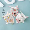 S06Q Bibs Burp Tissu 3 pièces / Lot Batch Baby Bibs pour garçons et filles Bandana Coton Absorbant Bib Tiangle Triangle Newborn Princess Accessoires D240513