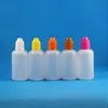 100 pc's 50 ml 50 ml (5/3 oz) Plastic druppelaar flessen Kinderbewijs doppen Tips Safe Pe E Damps Cig Liquid Humdl Wattl