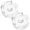 Mugs 2 Pcs Fermentation Weight Fermenting Lids Glass Clear Jar Wide Mouth Small Weights Mason Jars Covers