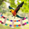 Andere Vogelversorgungen Leiter gewebt Seegrasspapagei Spielzeugklettern Net Swing Play Light Colors Bett Cage Accessoires für Lovebirds
