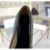Designers nya sandalväska med rund huvud plus tryckt med L W E Letter High Heels Sexy With Diamond Trim Design Fashion Women's Heels 4,5 cm Classic Travel Daily Wear 35-40