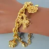 Bracelets de charme Zeadear Chic Small Goldsfishfish Animal Animal Hip Hop Link Chain Bracelet On Hand Luxury 18K Gold Color Women Jewelry