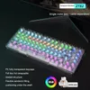 ZT82 80% TLK Kit de clavier personnalisé Kit de clavier HOTSWAP JOINT USB RV RVB Backlit Gaming Clavier Mécanique PC PC Axis blanc