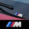 Autres accessoires intérieurs Metal Emblem Decal Decals de décoration autochtone Reflective Car Wiper Stickers pour BMW M POWER PERFORMANCE M3 M5 X1 X3 X5 X6 E46 E39 E36 T240509