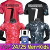 24 25韓国サッカージャージーニュー2024 2025 2025 Heung-Min Son Kang In Lee National Team Shirt Men Kid set home Away Men Men Red Black Playerバージョン2xl