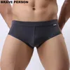 Sous-pants Brave Person Soft Nylon Underwear Men Boxers Shorts Mesh Breffable Elastic Sexy Brand Vêtements Male Potte