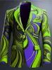 Color Business Art Mens Jacket Fall and Winter Casual Sits 240507