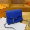 Sac de mode féminin Store 90% d'usine Ventes chaudes en gros en gros Nouveau épauque en cuir à bandoulière Cross-corps sac à main chaîne de conception de luxe portable petit sac carré sac