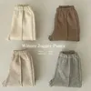 Шорты теплые детские мальчики и девочки повседневные шерстяные брюки для осенних и зимних брюк для Childrenl2405L2405