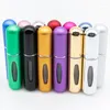 Bouteilles de rangement 3/5/10 / 20pcs 5 ml Portable Mini Regilable Perfume Spray Bottle Aluminium Atomizer voyage