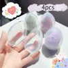 Outils de maquillage transparent Puff Makeup Organizer Stand Makeup Pow Puffle Puffle Vide Oeuf Cadre de beauté Cosmetic Sponge Boîte 1-4 pièces / Lot D240510