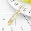 Party Decoration 20pcs Paper Clip en métal Simple Hairpin Ladies Creative Pin Hair Gold Silver Accessoires personnalisés