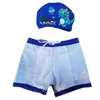 2024 Kinderen Swimwear Boys zwembroek met zwempet Cartoon afdrukken Kinderen Beach Short Dinosaur Swimsuit Babykleding 240508