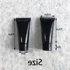 Free Shipping Black 40ml Plastic Hand Cream Squeeze Bottle 40g Cosmetic Facial Cleanser Soft Tube Concealer Bottles Kmegs