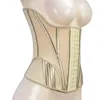 3 capas Long Torso para mujer con forma de arena de ejercicio de entrenador de cintura de látex con calcomanías de cintura Fajas Bones 240507