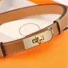 Designer Belt Woman Ceinture Luxe All-Match semplice con abito per gonna Abito pantaloni Cintura a vita nascosta per la cintura da donna 2,0 cm Cinture a bloccaggio a bloccaggio