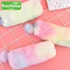 Storage Bags School Stationery Cosmetics Bag Zipper Fluffy Large Capacity Pen Cute Plush Pouch Pencil Case Multicolor Cartoon