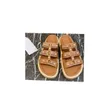 Mesdames Sandales de veau de veau matelassé designer d'été Sandles Sandales Lowheel Sandales Fashion Chaussures décontractées Bohemian STYPE