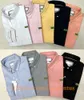 Mens casual shirts spring and autumn high quality business classic Fashion long Sleeve Shirt solid color alligator embroidery badge decoration blouse plus size5
