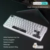 ZT82 80% TLK Kit de clavier personnalisé Kit de clavier HOTSWAP JOINT USB RV RVB Backlit Gaming Clavier Mécanique PC PC Axis blanc