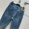 Designer Jeans 2024 Nieuwe Spring Summer Fashion Panel Merk dezelfde stijl broek Luxe damesbroek 0513-12