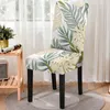 Couvre-chaise Série de plants de style rustique Stretch Spandex coussin de coussin à l'épreuve de la saleté