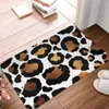 Carpets Pierre animal Skin non glissé Pailtre Gametah Léopard Print safari Bas de bain Mat de chambre à coucher Welcome Carpet Home Pattern Decor