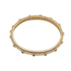 Italian Court Gold Plated Diamonds Vintage Jewelry Bracelet Fashionable Retro Opening Bracelet Court Brushed Bangle