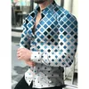 Chemises décontractées pour hommes Creative Fashion Luxury Daily Men de femmes Vêtements 2024 Dot Match Shirt Y2K Top Boutons à manches longues Blouse 4xl
