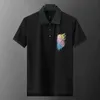 Polo Mens Shirt Letnia marka kostium luksusowy projektant koszulki polo męscy swobodny polo moda wąż pszczoła haft czysty bawełniany kołnierz polo letnia koszulka premium