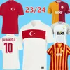 2023 2024 Turquie Galatasaray Jerseys de football Icardi Zanioli Bakambu Mertens Zaha Akgun Akturkoglu 100e anniversaire Troisième Ligue des champions 23 24 Shirt Football 666 666