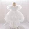 Robes de fille élégante princesse robe à bulles manches à la gamme de smoking gonflable pour enfants