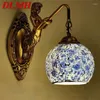 Wall Lamps DLMH Contemporary Mermaid Lamp Personalized And Creative Living Room Bedroom Hallway Bar Decoration Light