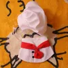 Abbigliamento per cani Pet Chef Cappello costume Cappello rosso 2 dimensioni super morbide comode abiti di Halloween per piccoli cani di grossa taglia gatti