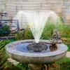 Garden Decorations 1.2W Mini Solar Fountain Pool Pond Waterfall Sun Decoration Outdoor Bird Bath Powered