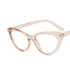 Lunettes de soleil Vintage Cat Eye Anti-Blue Lumières Lumières Classic Rétro Triangle Femme Femmes Pamis Horaire Spectacles en verre nature Spectacles