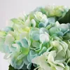 Fiori decorativi 35 cm Silk artificiale Hydrancea Viola Funco di bouquet per bouquet per la casa Centrotavola da tavolo da matrimonio Decorazione