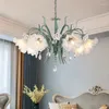 Lampadari moderni lampadario di fiori soggiorno francese per camera da letto el shop decorazioni di lusso di lusso