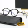 Óculos de sol de designer de moda Mulher anti -azul óculos de luxo de luxo Man Square Optical Frame Lens Clear Lente Lady Sun Glasses Dhgate Ch Shade de marca