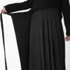 Calças femininas Capris Women Women Pants Black Black Sólido Sólido Fake Duas Peça Irregular STRT STRT LONA LONA LEGA CASUAL CULOTTES INDIFICIDADE MEDCELA CULOTTES Y240509