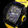 RM Механические запястья Watch RM011-FM (NTPT Carbon/Yellow)